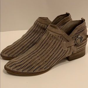 Vince Camuto perforated leather booties